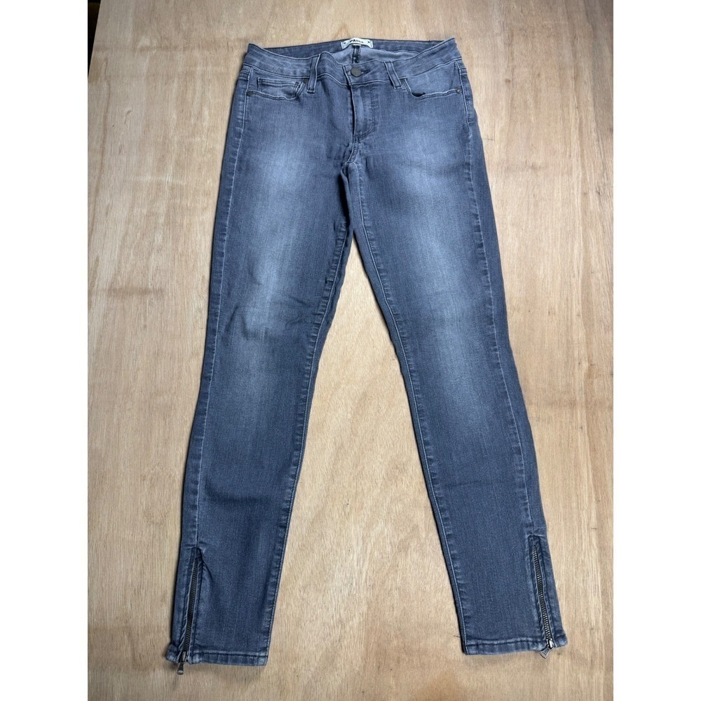 PAIGE Verdugo‎ Ankle Skinny Jeans Women's Size 27 Gray Zippers